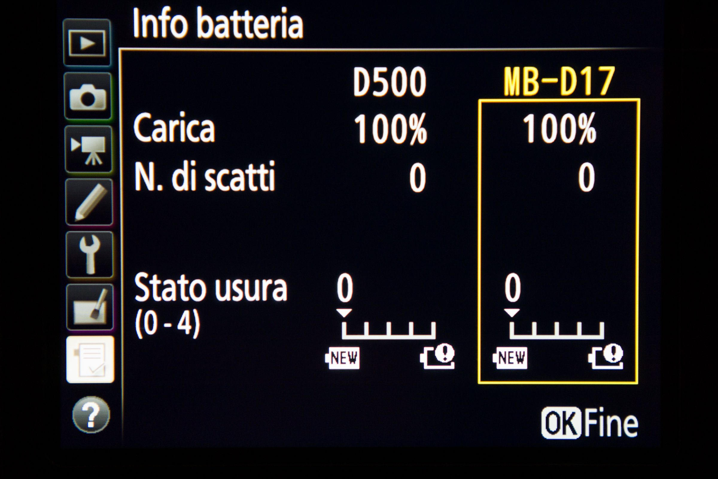Maggiori informazioni su "Battery Grip per D500: batterie permettendo !"