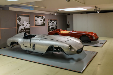 Scocca della 750 Monza del 1954 – il motore era V12 di 60° di 2999,62 cc ed erogava 260 CV