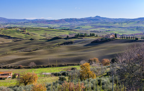 Val D'Orcia nei pressi di San Quirico