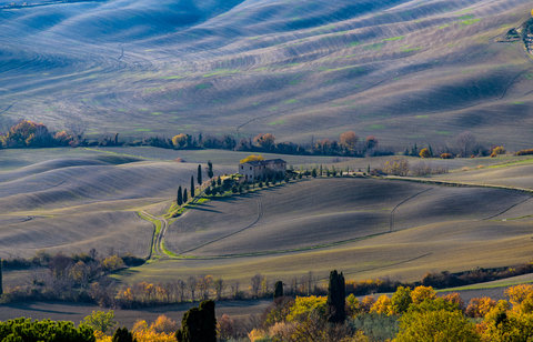 Val d'Orcia nei pressi di Pienza