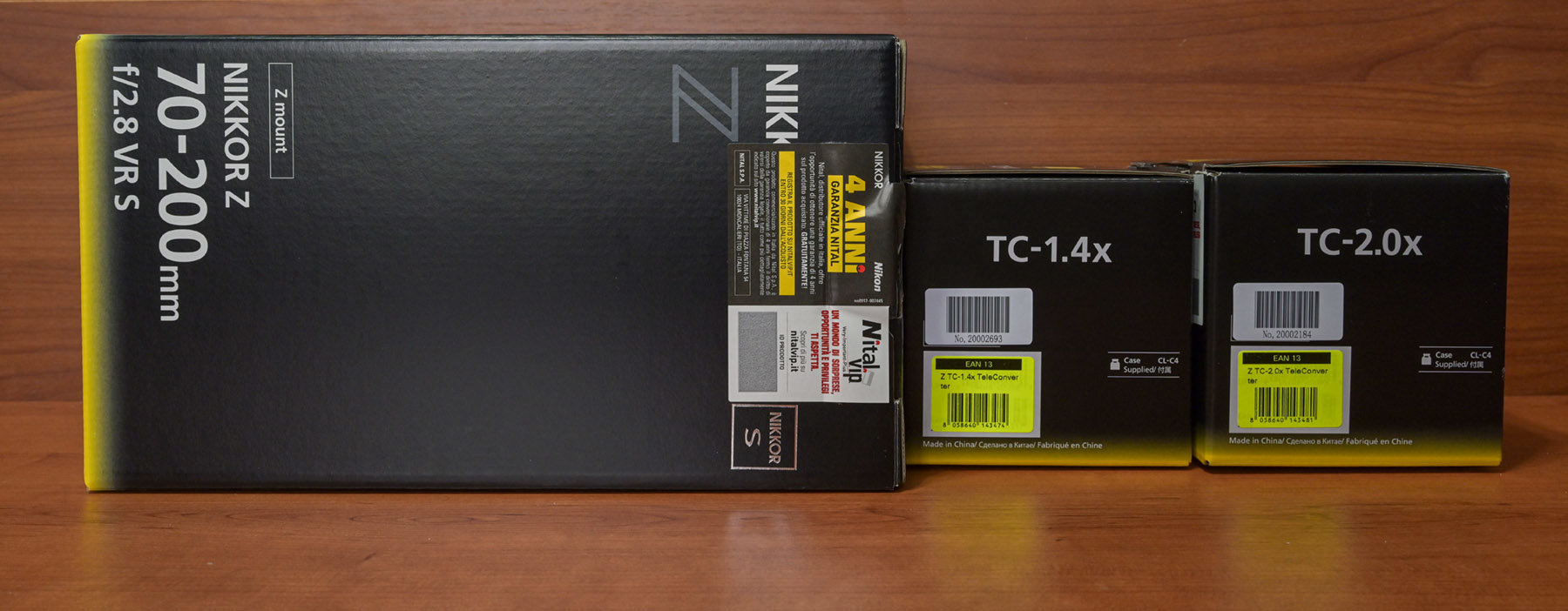 Maggiori informazioni su "Nikkor Z 70-200/2.8 S e TC 1.4x/TC 2.0x : unboxing"