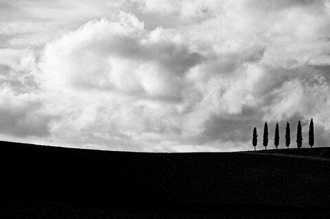Minimalismo in Val d'Orcia....