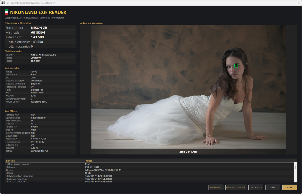 Exif Reader per Windows